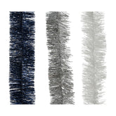 Decoris Tinsel Garland 7x200cm - Assorted Colors - Blue, Silver and White,